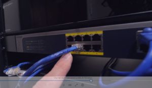 Power Over Ethernet Switch in Rack
