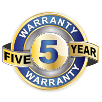 5 year warranty