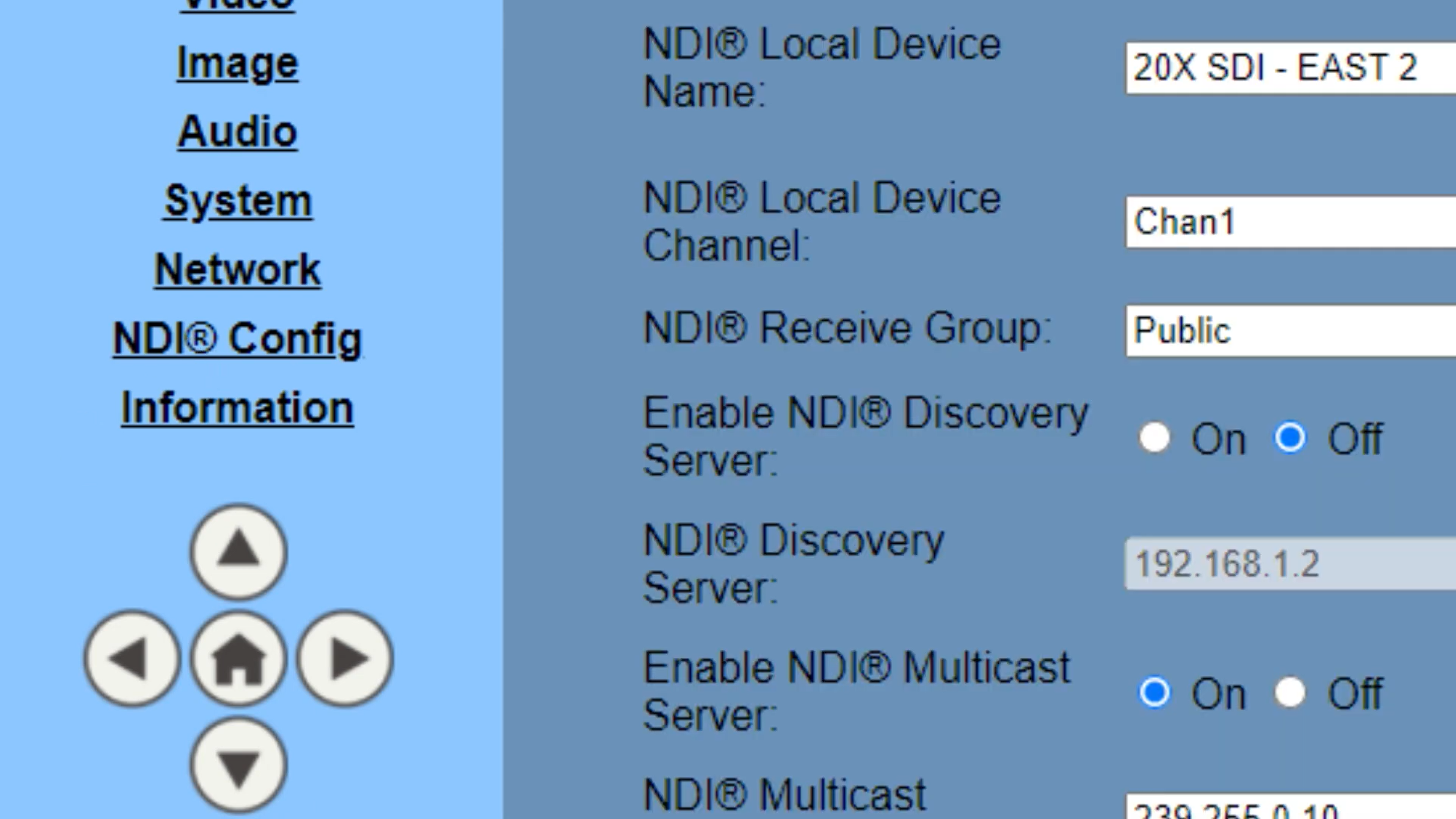 NDIv4 Configuration