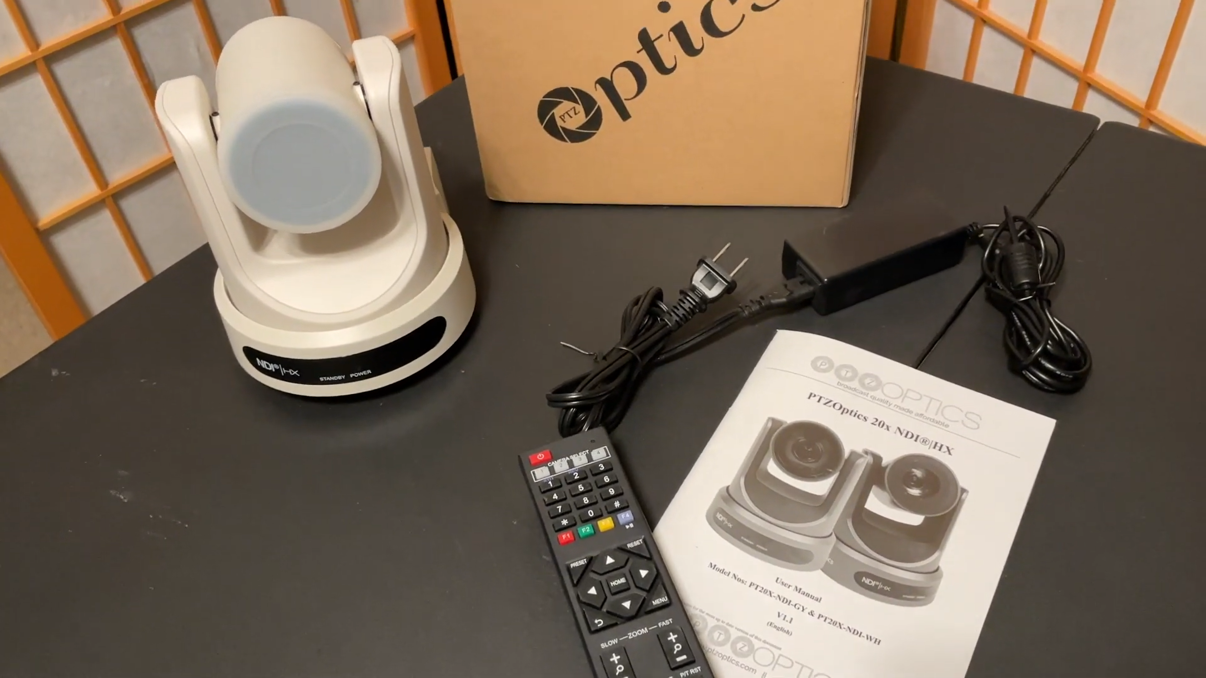 Unboxing the PTZOptics 20x NDI camera